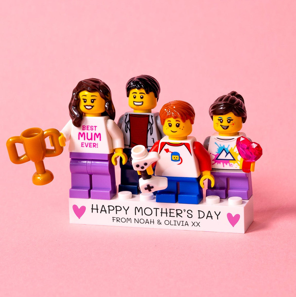 Personalised Mum Minifig Custom LEGO® Brick Birthday or Mother’s Day Gift for Family