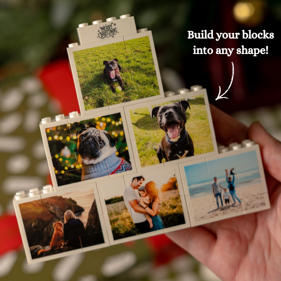 Custom LEGO® Brick Advent Calendar – open a window daily to reveal photos