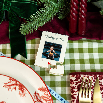 Custom LEGO® Brick keepsake for dads – Portrait design for Father’s Day, birthdays, or anniversaries